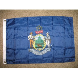 Maine Flag Super Poly 2X3 Flag Banner