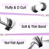 Fluffy Lash Clusters Thick Eyelash Clusters Fluffy DIY Individual Lashes