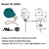 Ceiling Fan Pull Switch ZE-268S6 3 Speed 4 Wire Pull