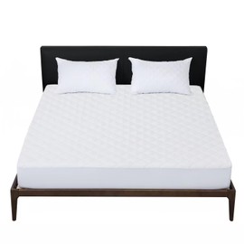 Sterling Mill Premium Quality Extra Deep 17” Waterproof Quilted Fitted Mattress Protector Cover Single Double King SuperKing (Double)