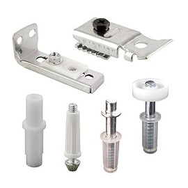 Prime-Line N 7534 Bi-Fold Door Hardware Repair Kit Includes Top and Bottom Brackets, Top and Bottom Pivots and Guide Wheel Door Repair Kit for 1 In. to 1-3/8 In. Thick Doors Up To 50 Lbs - (Pack of 4)