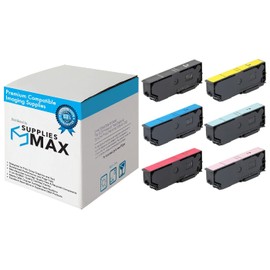 SuppliesMAX Remanufactured Replacement for Expression Photo XP-55/750/760/850/860/950/960/970 High Yield Inkjet Combo Pack (BK/C/M/Y/LC/LM) (NO. 277XL) (T277BCMYLCLM)