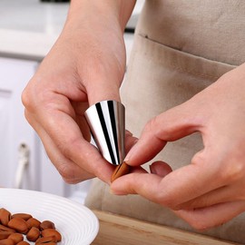Healvian Finger Guards for Cutting 10 Pcs Stainless Steel Finger Guard Thumb Guard Finger Protector Knife Guard Kitchen Tool for Cutting Slicing and Chopping Kitchen Finger Protector