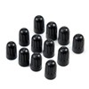 Dsycar 12 Pack TPMS Tire Valve Stem Caps, Black Plastic