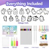AMOSTING Glow in the Dark Animal Magic Puffs Craft Kit