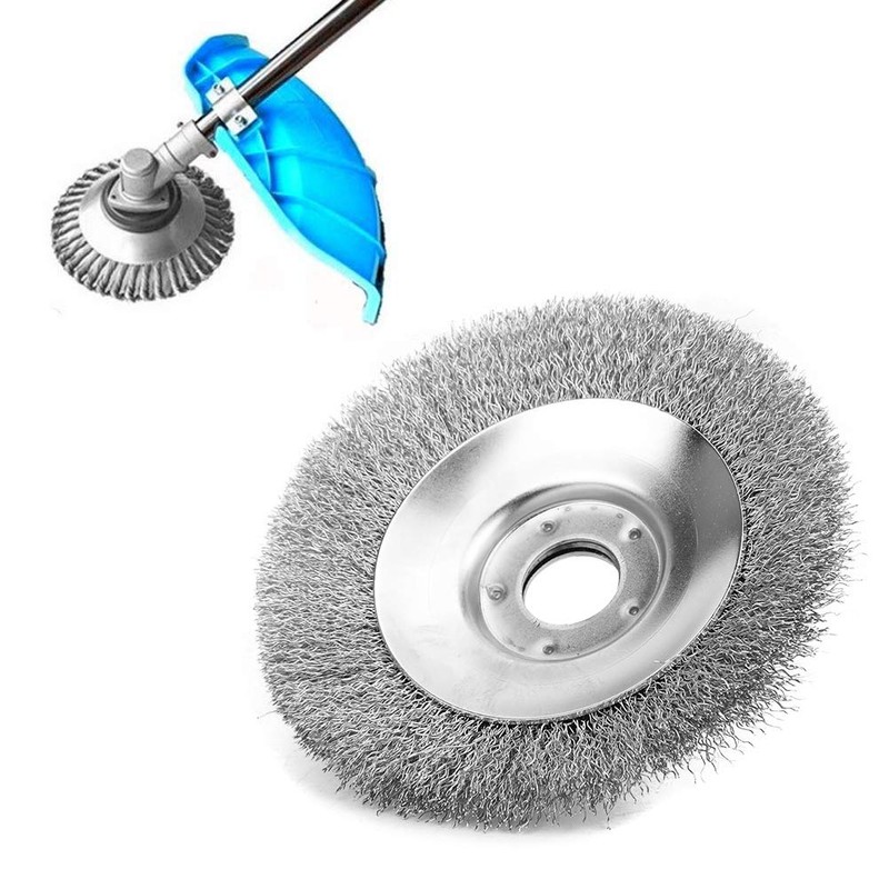 6in Derusting Weeding Wheel Mower Twisted Wire Non Rust Durable