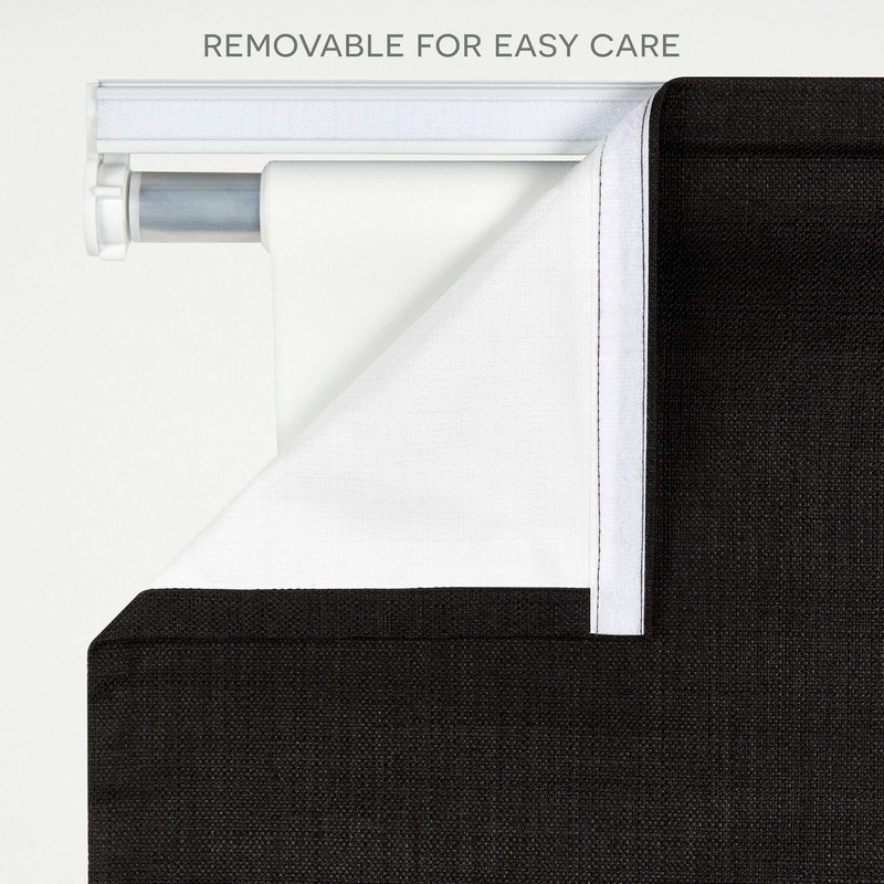 Exclusive Home Curtains Acadia 100% Blackout Polyester Roman Shade, 23"x64",