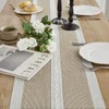 Wracra Embroidered Table Runner Linen Table runners 36 inches Long