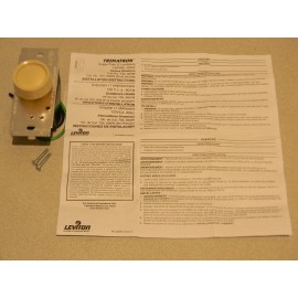 Leviton 705 Rotary Dimmer Push On/Off 600W Incandescent Single Pole 120V Ivory