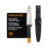 Fiskars Hori Hori Garden Knife with Sheath, Multi-Purpose Heavy Duty