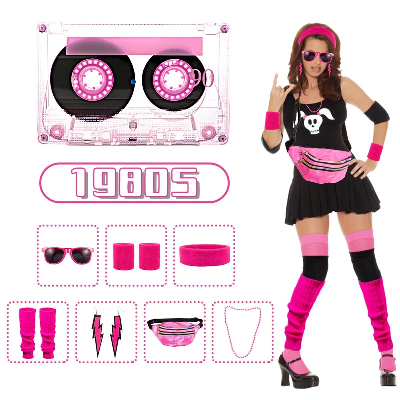 Kitimi 80S Sets 1 Year Outfit Women, 10 Pieces 80s