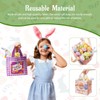 Koncci 12PCS Easter Bags with Handles, Reusable Non-Woven Easter Gift