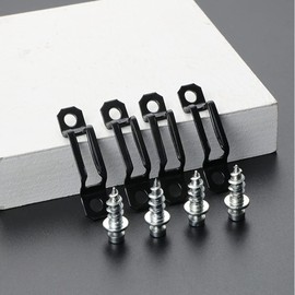 UtySty 20 Pack Invisible Wood Screws Connector Fasteners Bracket with Snap-on Screw 2in1 Hidden Laminate Cabinet Wardrobe Metal Cupboard Hinge Assembly Furniture Combined Recessed Fastener
