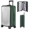 Veki Suitcase Covers with a Zip, dark green