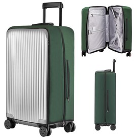 Veki Suitcase Covers with a Zip, dark green