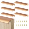 Flintronic 6 Pack Modern Gold 150mm x 128mm Aluminum Alloy