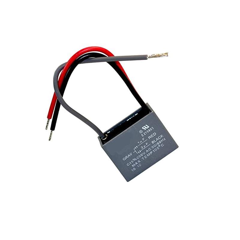 HQRP Capacitor for Harbor Breeze Ceiling Fan 1uf+2uf 3-Wire plus