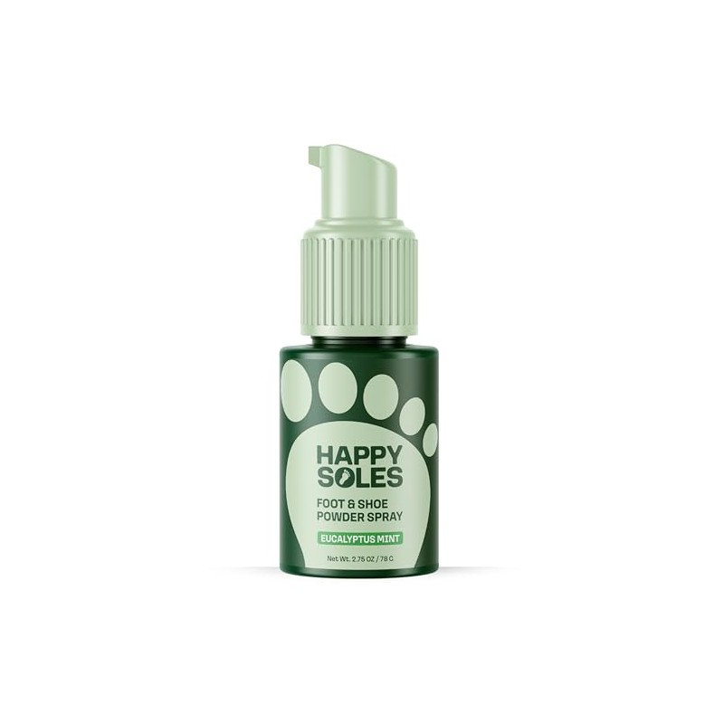 Happy Soles Foot Deodorizer Spray - Talc-Free and Refreshing