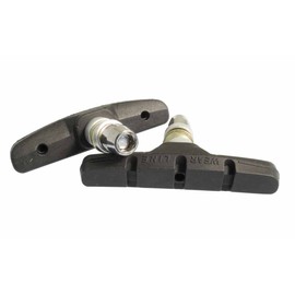 Ashima V-Brake One Piece Shoe/Pad Black 70Mm Rim Brake Pads