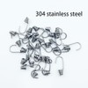 ONEBO Pack of 30 Spiral Hooks, Bungee Straps Hooks, Shock