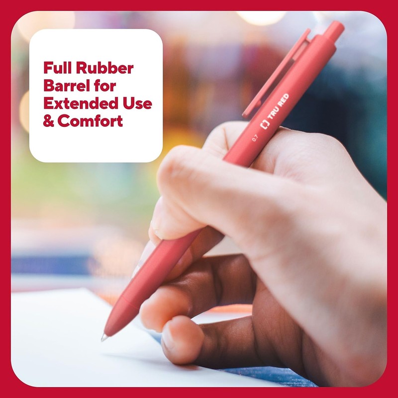 TRU RED Retractable Quick Dry Gel Pens Med Point 0.7mm