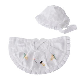 Amemari Shrine Visitors Bib, Embroidered Hood, Amulet Bag, Made in Japan, Accessories, Coating, Hat, 2 Pieces/3 Piece Set, For Boys and Girls, First Arrivals, No Formaline, No Box, Baby Lucky
