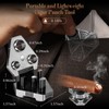 TISFA Cigar Punch with Cigar Holder Combo, Triple Cigar Punch