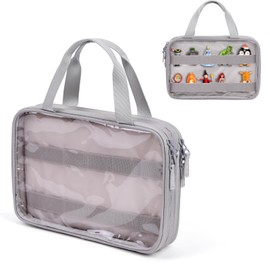 Carrying Case for Tonies Figures, Travel Storage Bag for Toniebox Characters, Up to 20 Pieces (Grey)