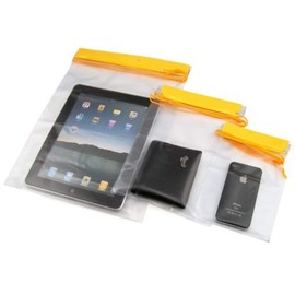 TRIXES Waterproof Dry Bags x3 for Camera Mobile Pouch Backpack Wallet x1 Small Waterproof Bag (12.5 x 9.5 cm) / x1 Medium Waterproof Bag (18 x 12.5 cm) / x1 Large Waterproof Bag (26 x 18.5 cm)