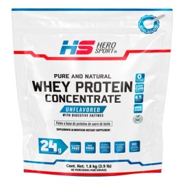 Proteina Whey Natural 1.8kg Con Enzimas Digestivas Sin Sabor