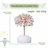 YATOJUZI Clear Quartz Crystals Tree Natural Crystals Gemstones Base Copper