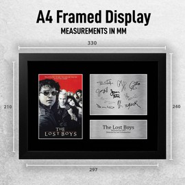 HWC Trading FR A4 The Lost Boys Kiefer Sutherland Gifts Printed Signed Autograph Picture for Movie Memorabilia Fans - A4 Framed