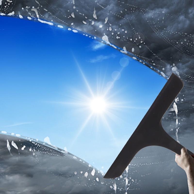 Glass Wiper with Non Slip Handle Silicone Window Cleaner Squeegee