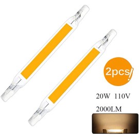 Unbranded Dimmable Glass R7s 118mm LED Bulb 20W Lampadas Replace Halogen Spotlight 3000K