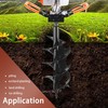 Timunr 6 Inch Earth Auger Drill Bits for Planting, 6
