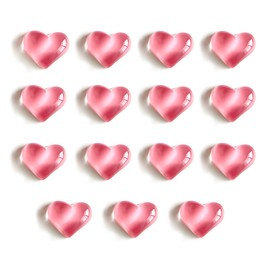 15pcs Heart-Shaped Cute Refrigerator Magnets, Adorable Fridge Magnets for Home, Kitchen, Office, Whiteboard, and Gifts, Decorative Love for Refrigerator, Locker（Pink）