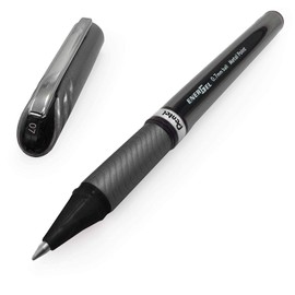 Pentel Energel BL27 Liquid Gel Ink Rollerball Pen - 0.7mm Metal Tip - Black Ink - Pack of 3