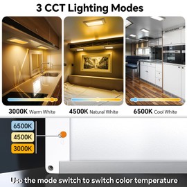 acegoo 12V Aluminum LED Ceiling Light 12-1/2” x 5-1/2" Dimmable & 3CCT 1180 Lumen Ultra-Thin Panel Dome Light for RV Boat Trailer Motorhome Camper Truck or Any 12V Application