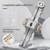 Candeon Cable Stripper Stripping Tool, 10-25 mm Armoured Cable Stripper