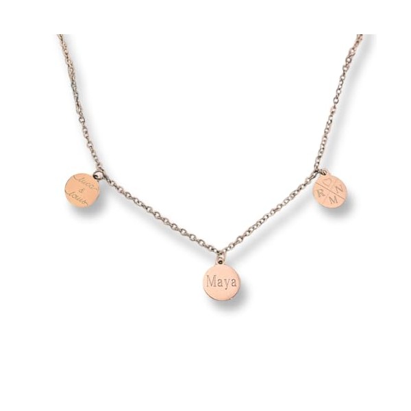 Personalisierte Familienkette als Geschenk f√ºr Frauen | zur Geburt |