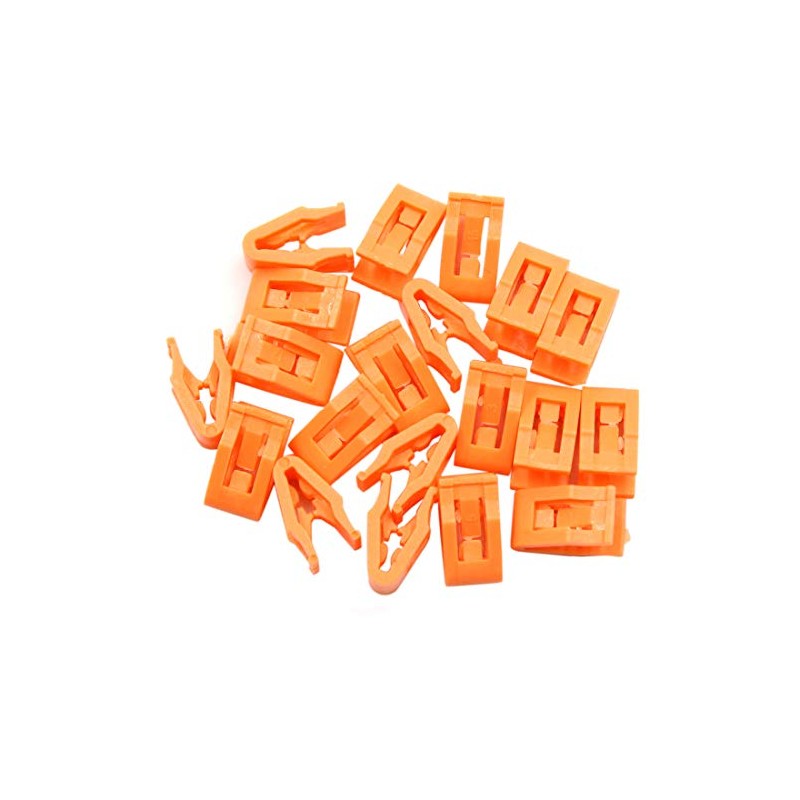 sourcing map 20 pcs. Orange Car Console Mount Dashboard Shapes