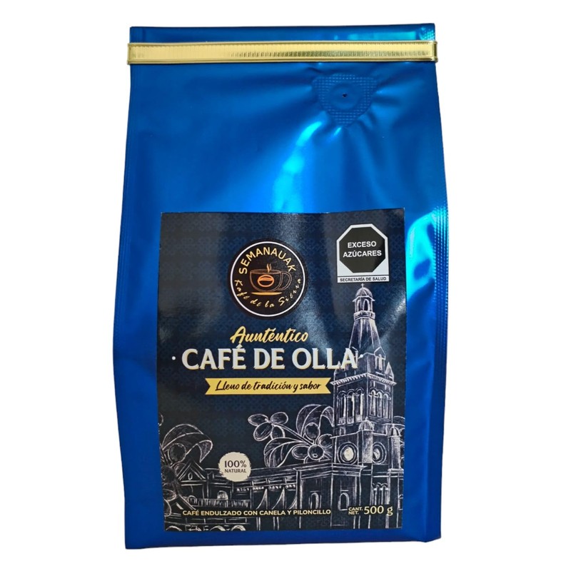 Auténtico Café De Olla, Mezcla De Café, Piloncillo Y Canela