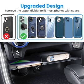 DIAMOOKY Upgraded Center Console Organizer Compatible with Toyota RAV4 2025 2024 2023 2022 2021 2020 2019 Interior Accessories, Gear Shift Storage Tray Secondary Box Insert Divider - 2pcs