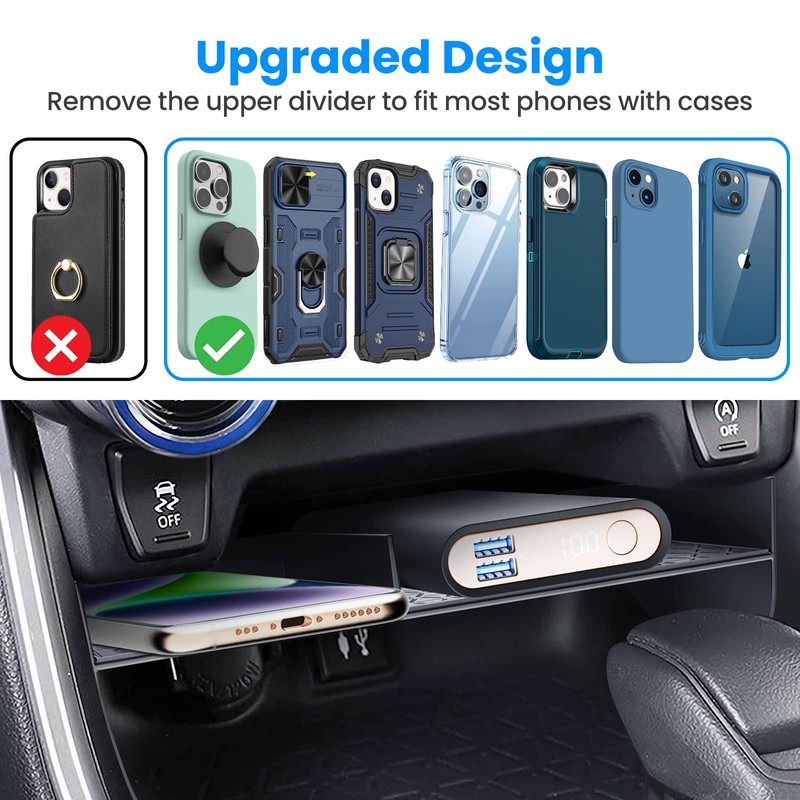 DIAMOOKY Upgraded Center Console Organizer Compatible with Toyota RAV4 2025