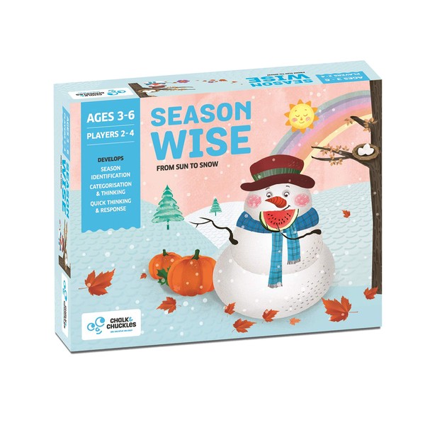 Chalk and Chuckles Season Wise Preschool Game, Fun Learning, Gifts for Boys and Girls Ages 3 to 6 Years