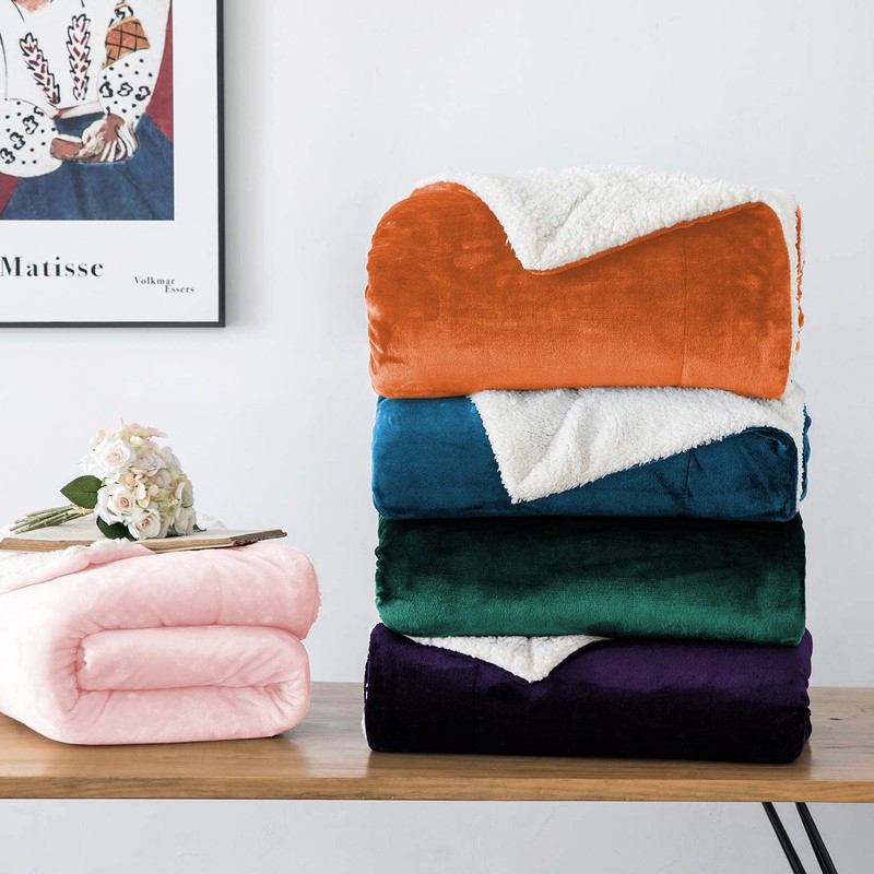 Imperial Rooms Sherpa Fleece Blanket Bed Throws Blankets For Sofas