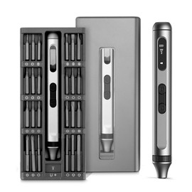 Mini Electric Screwdriver Set, 50 in 1 Magnetic Precision Screwdriver Kit, Repair Tool with 48 Magnetic Bits + 1 Forcep+1Pry Bar, Suitable for Repair