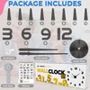 Niceguy Solutions DIY Wall Clock - Frameless 3D-Style Analog Timekeeper