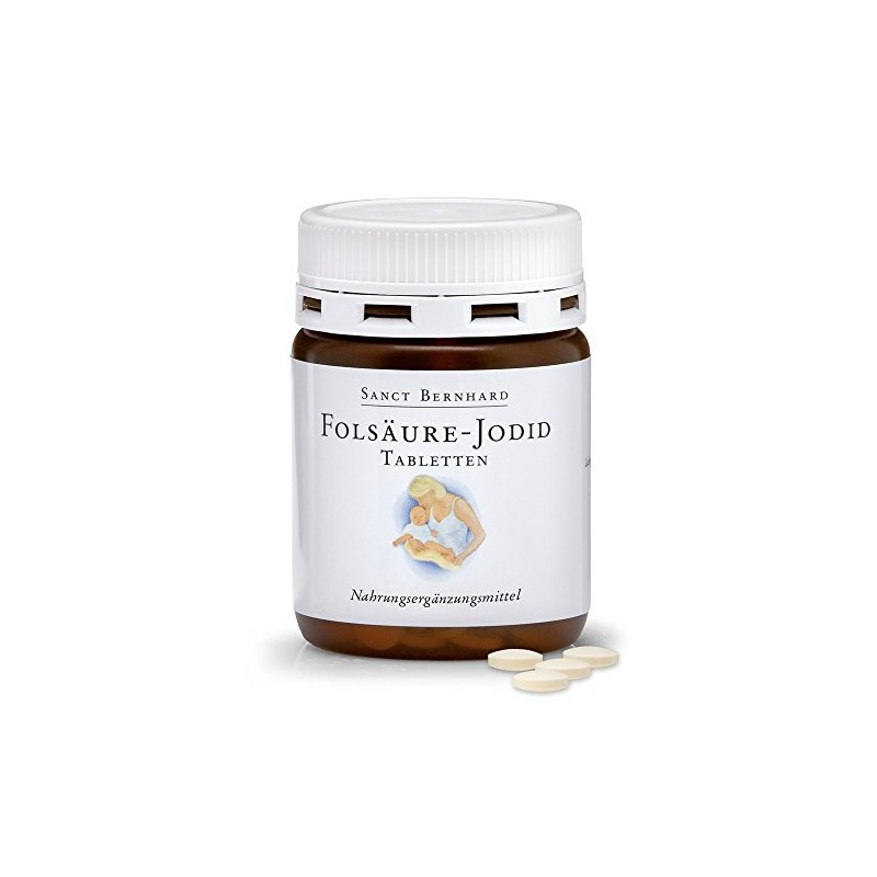 Sanct Bernhard Folic Acid Iodide Tablets with Iodide, Folic Acid,