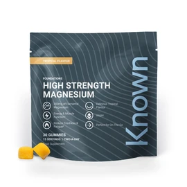 Known Delicious High-Strength Magnesium Gummies – 300mg Elemental Magnesium – Natural Mixed Tropical Flavour – 30 Vegan Gummies, 15 Day Supply